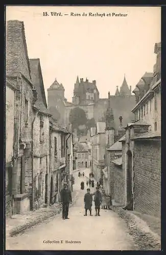 AK Vitre, Rues du Rachapt et Pasteur
