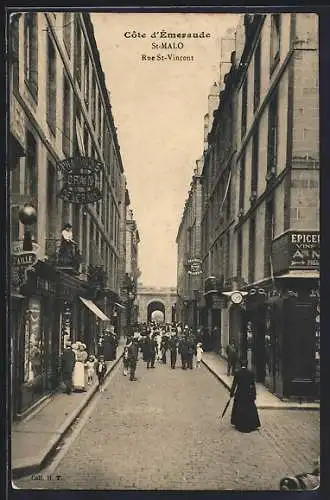 AK St-Malo /Cote d`Émeraude, Rue St-Vincent