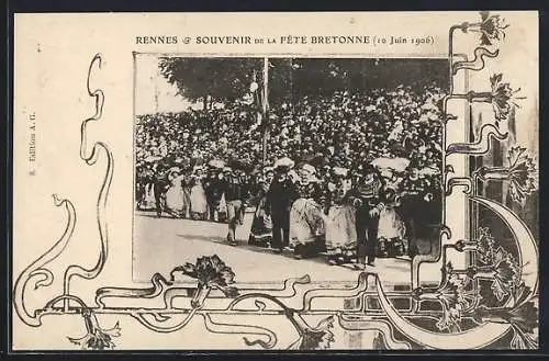 AK Rennes, La Fete Bretonne 1906