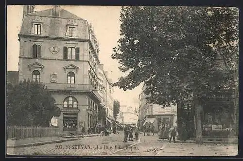 AK Saint-Servan, la Rue Ville Pépin