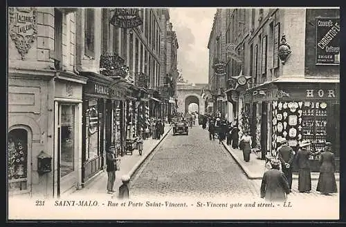 AK Saint-Malo, Rue et Porte Saint-Vincent