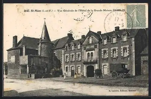 AK St-Méen, Vue Générale de l`Hôtel de la Grande Maison Gublin