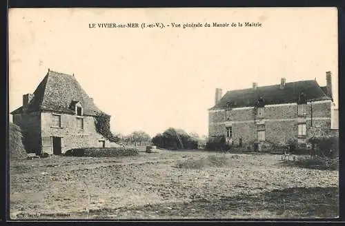 AK Le Vivier-sur-Mer, Vue générale du Manoir de la Maîtrise