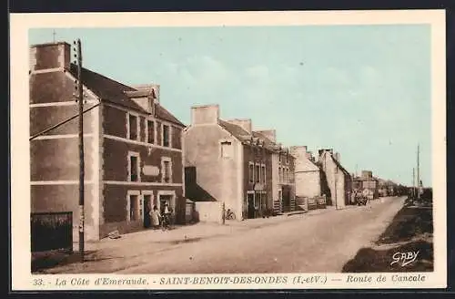 AK Saint-Benoît-des-Ondes, Route de Cancale, La Côte d`Émeraude