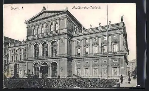 AK Wien, Blick aufs Musikvereins-Gebäude