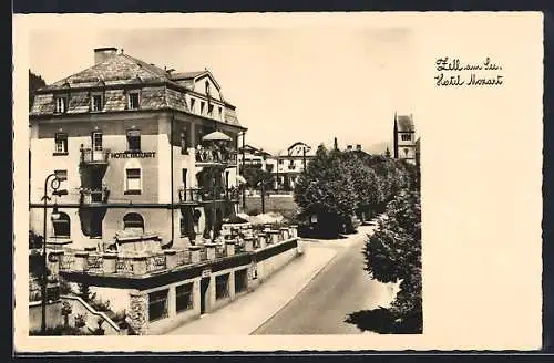 AK Zell am See, Blick aufs Hotel Mozart