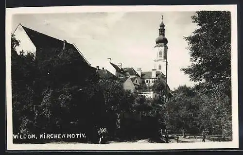 AK Wildon, Blick zur Kirche