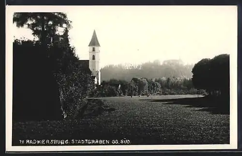 AK Radkersburg, Stadtgraben gegen Süden