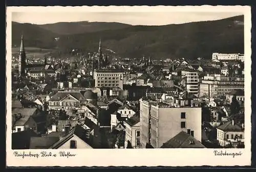 AK Reichenberg /Sudetengau, Blick von Westen auf den Ort