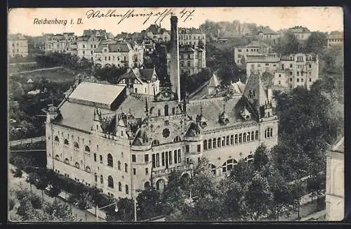 AK Reichenberg / Liberec, Blick auf Stadtbad