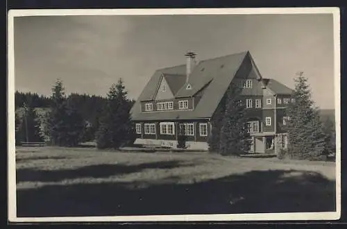 AK Johannesberg /Isergebirge, Naturfreundehaus Königshöhe