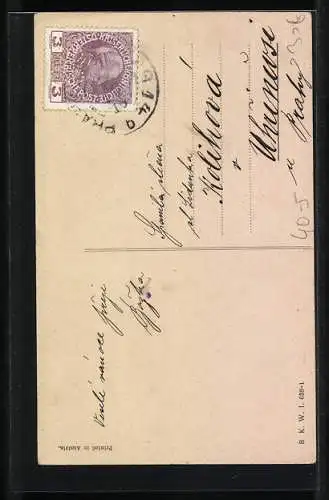 AK Ein Herr steigt einer Frau nach, Erotik