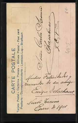 AK Herr mit einer Dame im Stockbett, Erotik