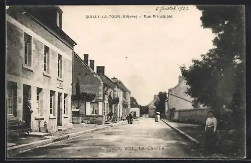 AK Suilly-la-Tour /Nièvre, Rue Principale, Strassenpartie