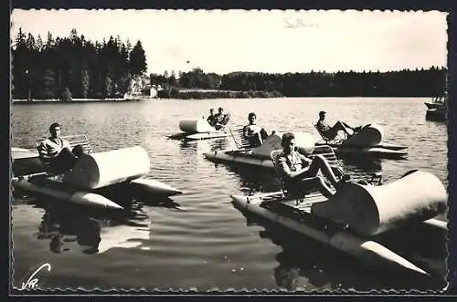 AK Settons /Nièvre, Lac des Settons, Flottille