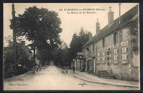 AK St-Amand-en-Puisaye /Nièvre, La Route de St-Sauveur