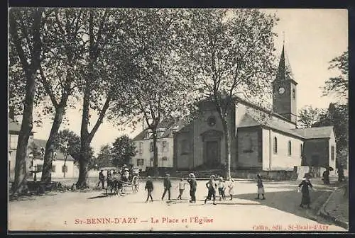 AK St-Benin-d`Azy, La Place et l`Église