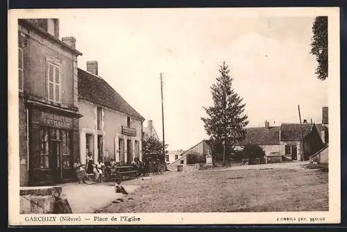 AK Garchizy /Nièvre, Place de l`Eglise