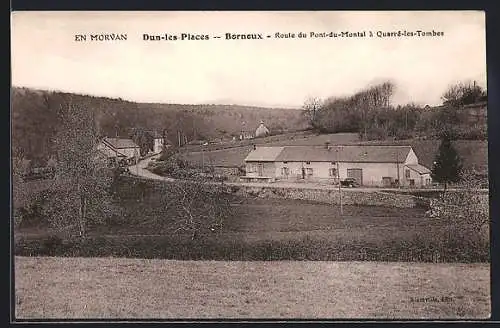 AK Dun-les-Places, Route du Pont-du-Montal à Quarré-les-Tombes