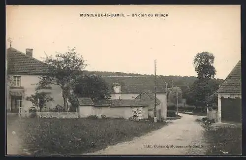 AK Monceaux-le-Comte, Un coin du Village