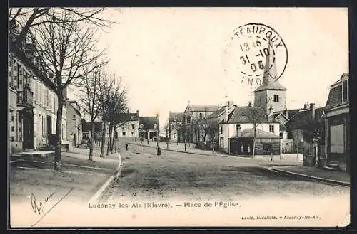 AK Lucenay-les-Aix, Place de l`Église