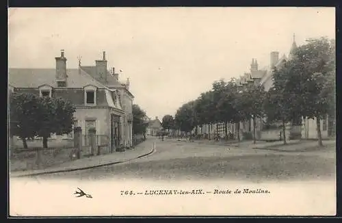 AK Lucenay-les-Aix, Route de Moulins