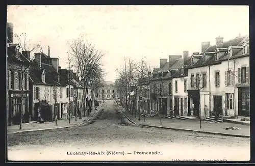 AK Lucenay-les-Aix, Promenade