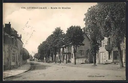 AK Lucenay-les-Aix, Route de Moulins