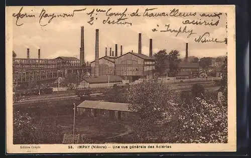 AK Imphy /Nièvre, Une vue générale des Aciéries