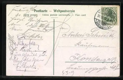 AK Tänzerinnen und Kellnerin auf einem Volksfest