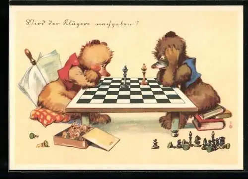 AK Wird der Klügere nachgeben?, Teddies beim Schach