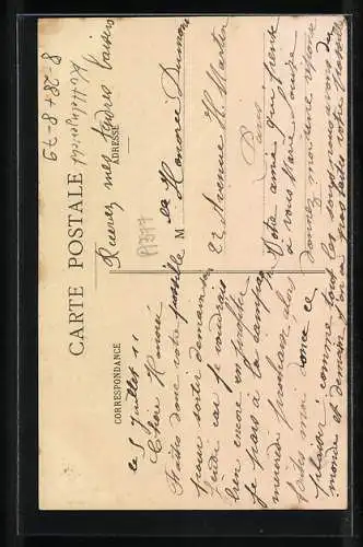AK Französischer Koch mit einem Topf Trip à la mode de Caen