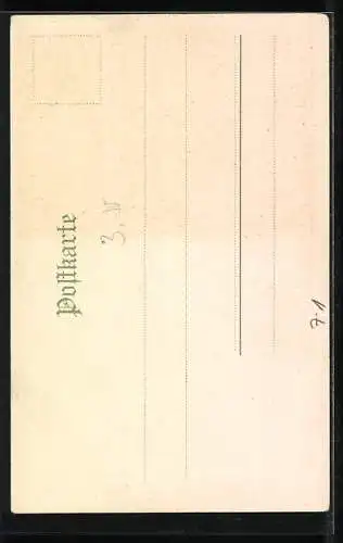 Lithographie Vier Bergmänner unter Tage