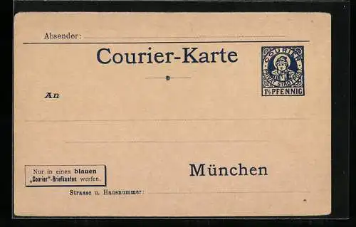 AK München, Private Stadtpost Courier