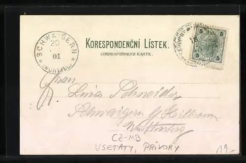 Lithographie Vsetaty, Privory, Nádrazi Vsetaty Privory, Obec Privory