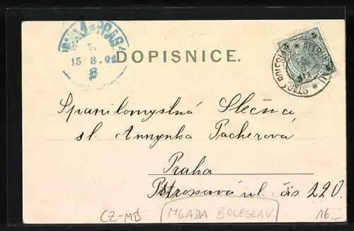 AK Houstka, Pomnik, Zámek