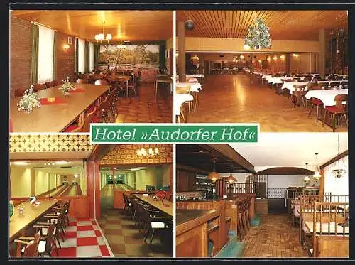 AK Schacht-Audorf, Hotel Audorfer Hof, Bes. Johannes Meyer, Hüttenstrasse 17, Innenansichten