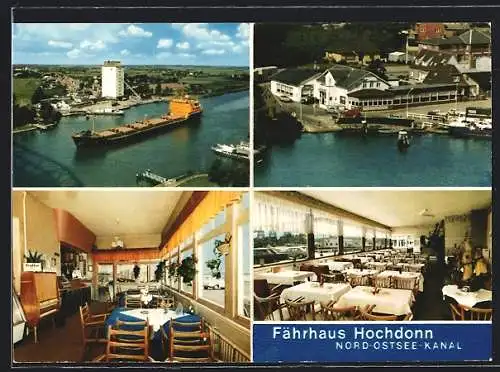 AK Hochdonn, Fährhaus am Nord-Ostsee-Kanal, Bes. W. Störmann, Aussen- und Innenansichten