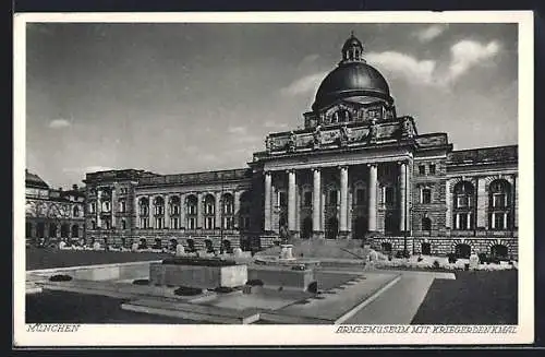 AK München, Armeemuseum mit Kriegerdenkmal