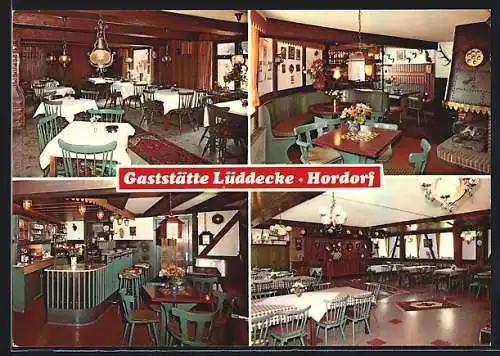 AK Cremlingen-Hordorf, Gaststätte R. Lüddecke, Innenansichten