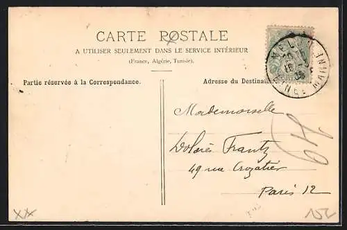 AK Melun, La Gare, Strassenbahn