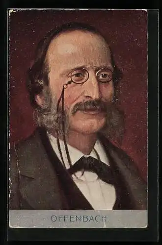 Künstler-AK Portrait von Offenbach