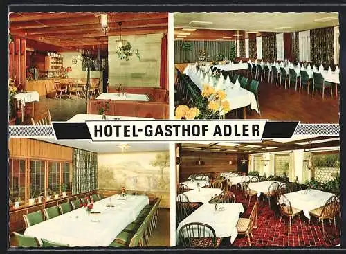 AK Asperg, Hotel-Gasthof Adler R. Ottenbacher, Innenansichten