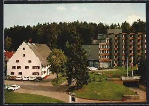 AK Bad Dürrheim /Schwarzwald, Kur- u. Sporthotel Hänslehof aus der Vogelschau