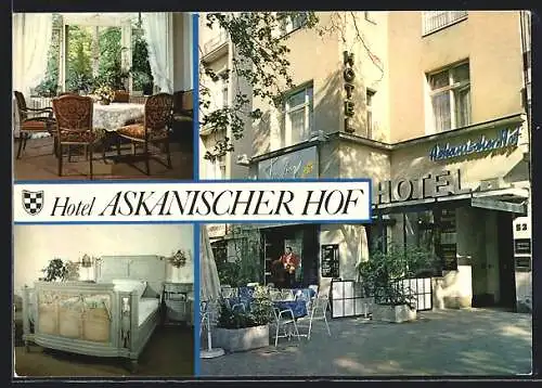 AK Berlin-Charlottenburg, Hotel garni Askanischer Hof, Kurfürstendamm 53