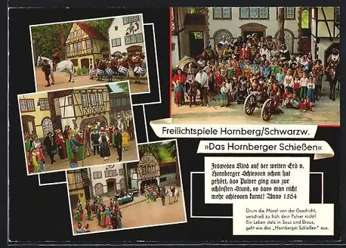 AK Hornberg /Schwarzwald, Freilichtspiele, Das Hornberger Schiessen