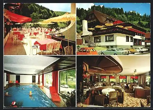 AK Schönmünzach /Schwarzwald, Kurhotel Berghof, mit Hallenbad