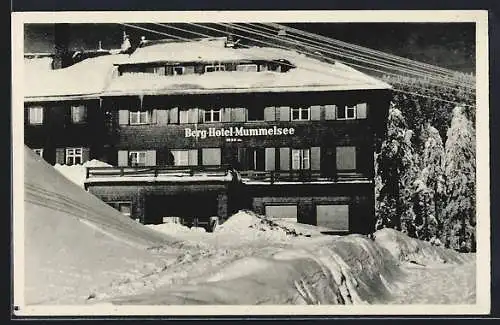 AK Seebach / Schwarzwald, Berg-Hotel Mummelsee im Winter