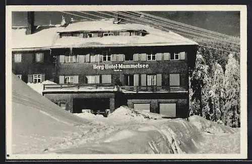 AK Seebach / Schwarzwald, Berg-Hotel Mummelsee im Winter