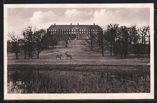 AK Lünen, Schloss Cappenberg mit Uferpartie